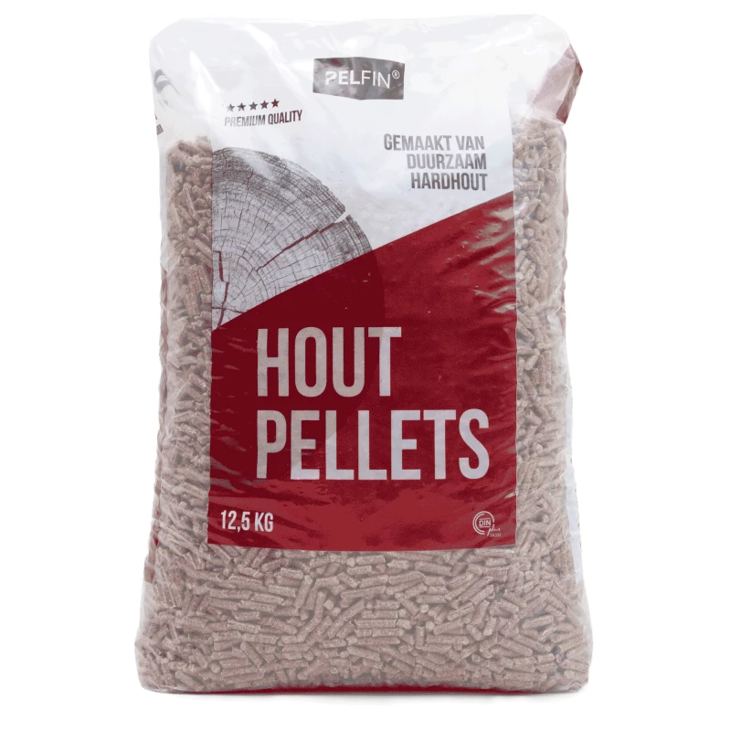 Pelfin Bruine Houtpellets DINplus – 84 zakken à 12,5 kg – 1050 kg - Afbeelding 2